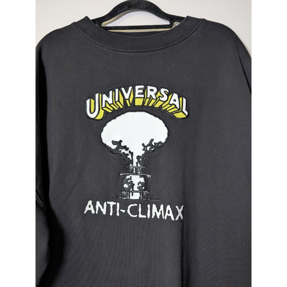 Brain Dead Universal Anti-Climax Graphic Crewneck Sweatshirt Black XL - Picture 3 of 6
